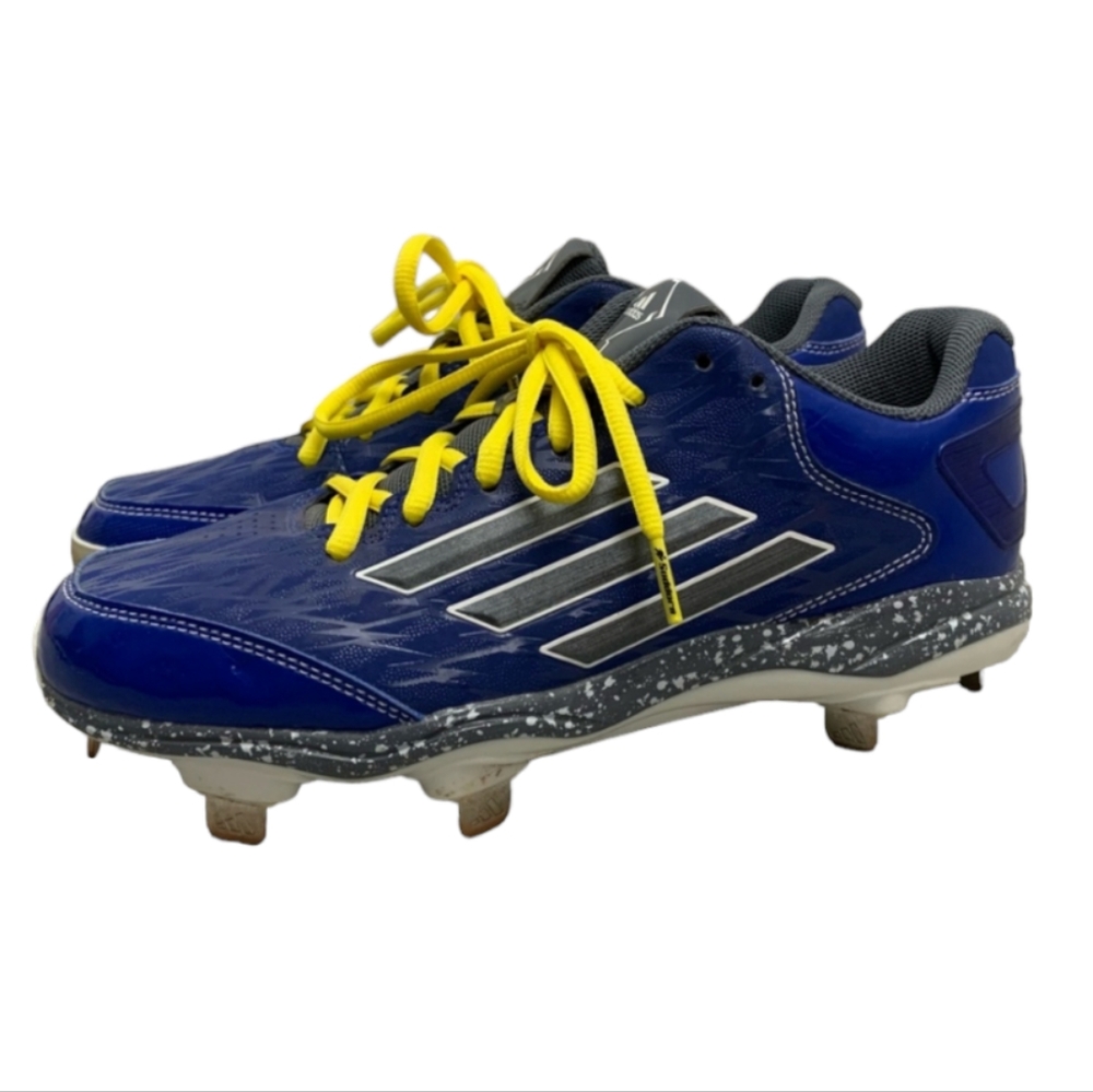 adidas Blue and Yellow Athletic Cleats